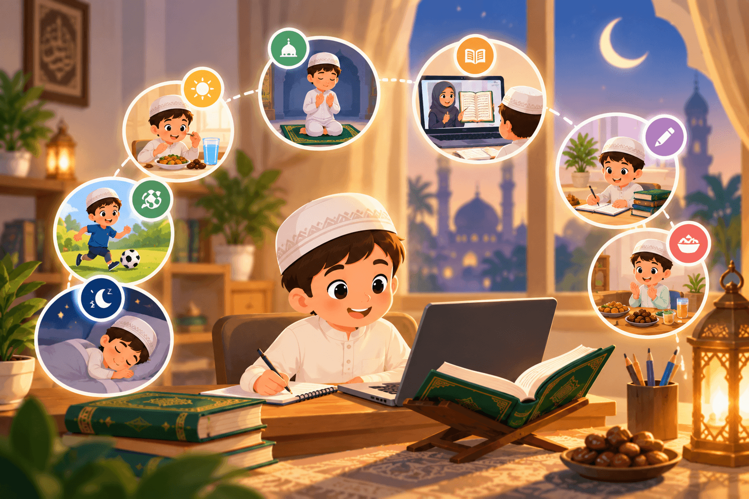Ramadan Routine for Kids Learning Quran Online