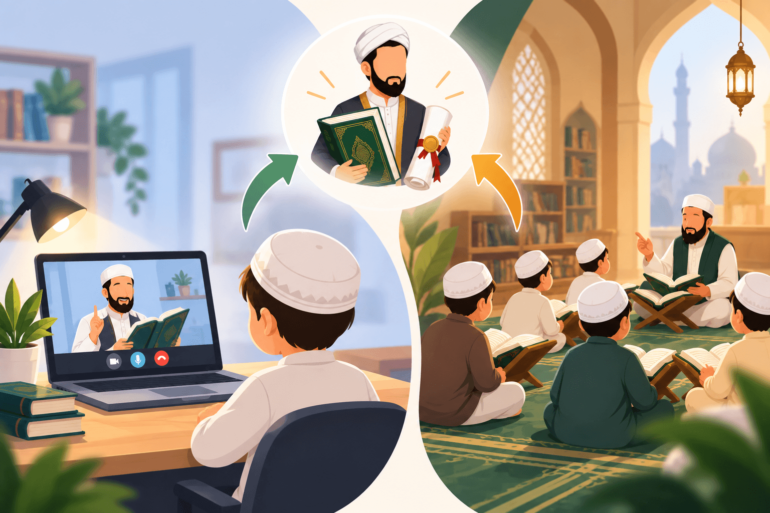 Online Aalim Course vs Local Madrasah: Can You Really Become a Certified Islamic Scholar Online?